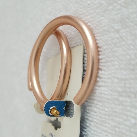 New Lucky Brand Tubular Hoop Earrings - Picture 3 of 6